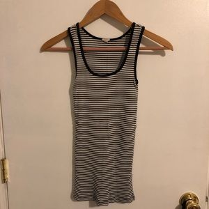 JCrew Striped Ribbed Tank